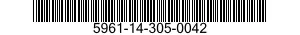 5961-14-305-0042 SEMICONDUCTOR DEVICE,DIODE 5961143050042 143050042
