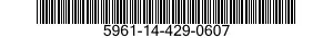 5961-14-429-0607 TRANSISTOR 5961144290607 144290607