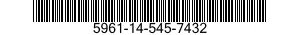 5961-14-545-7432 SEMICONDUCTOR DEVICE,DIODE 5961145457432 145457432