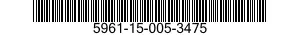 5961-15-005-3475 SEMICONDUCTOR DEVICE,DIODE 5961150053475 150053475