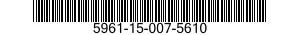 5961-15-007-5610 SEMICONDUCTOR DEVICE,DIODE 5961150075610 150075610