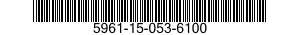 5961-15-053-6100 SEMICONDUCTOR DEVICE,DIODE 5961150536100 150536100
