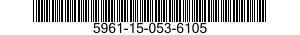 5961-15-053-6105 TRANSISTOR 5961150536105 150536105