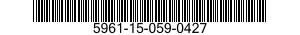 5961-15-059-0427 TRANSISTOR 5961150590427 150590427