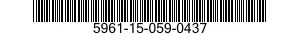 5961-15-059-0437 TRANSISTOR 5961150590437 150590437