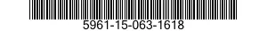 5961-15-063-1618 SEMICONDUCTOR DEVIC 5961150631618 150631618