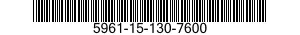 5961-15-130-7600 TRANSISTOR 5961151307600 151307600