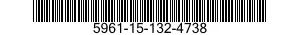 5961-15-132-4738 TRANSISTOR 5961151324738 151324738