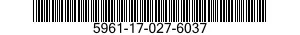 5961-17-027-6037 TRANSISTOR 5961170276037 170276037