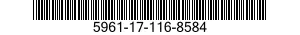 5961-17-116-8584 TRANSISTOR 5961171168584 171168584