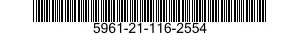 5961-21-116-2554 TRANSISTOR 5961211162554 211162554