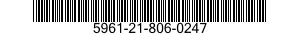 5961-21-806-0247 SEMICONDUCTOR DEVICE,DIODE 5961218060247 218060247