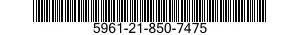 5961-21-850-7475 DIODE SILICON RECTI 5961218507475 218507475