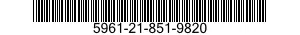 5961-21-851-9820 SEMICONDUCTOR DEVICES,UNITIZED 5961218519820 218519820