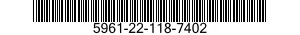 5961-22-118-7402 TRANSISTOR 5961221187402 221187402