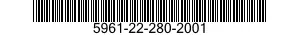 5961-22-280-2001 TRANSISTOR 5961222802001 222802001