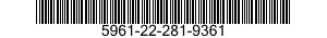 5961-22-281-9361 TRANSISTOR 5961222819361 222819361