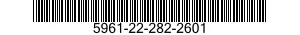 5961-22-282-2601 SEMICONDUCTOR DEVICE,DIODE 5961222822601 222822601