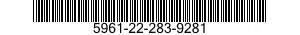 5961-22-283-9281 SEMICONDUCTOR DEVICE,DIODE 5961222839281 222839281