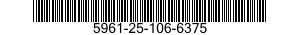 5961-25-106-6375 SEMICONDUCTOR DEVICE,DIODE 5961251066375 251066375