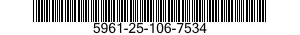 5961-25-106-7534 SEMICONDUCTOR DEVICE,DIODE 5961251067534 251067534