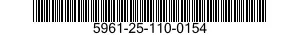 5961-25-110-0154 SEMICONDUCTOR DEVICE,DIODE 5961251100154 251100154