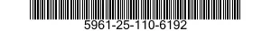 5961-25-110-6192 TRANSISTOR 5961251106192 251106192