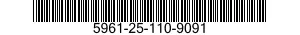 5961-25-110-9091 TRANSISTOR 5961251109091 251109091
