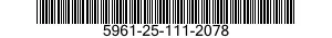 5961-25-111-2078 SEMICONDUCTOR DEVICE,DIODE 5961251112078 251112078