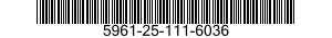 5961-25-111-6036 TRANSISTOR 5961251116036 251116036