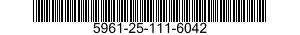 5961-25-111-6042 TRANSISTOR 5961251116042 251116042