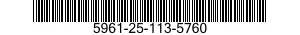 5961-25-113-5760 TRANSISTOR 5961251135760 251135760