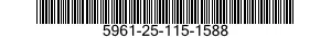 5961-25-115-1588 TRANSISTOR 5961251151588 251151588