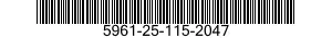 5961-25-115-2047 TRANSISTOR 5961251152047 251152047