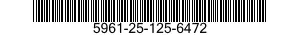 5961-25-125-6472 TRANSISTOR 5961251256472 251256472