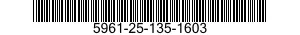 5961-25-135-1603 TRANSISTOR 5961251351603 251351603