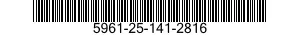 5961-25-141-2816 SEMICONDUCTOR DEVICE 5961251412816 251412816