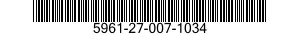 5961-27-007-1034 SEMICONDUCTOR DEVICE,DIODE 5961270071034 270071034