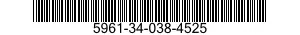 5961-34-038-4525 SEMICONDUCTOR DEVICE,DIODE 5961340384525 340384525