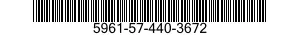 5961-57-440-3672 SEMICONDUCTOR DEVICE,DIODE 5961574403672 574403672