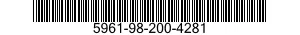5961-98-200-4281 SEMICONDUCTOR DEVICE,DIODE 5961982004281 982004281