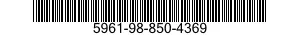 5961-98-850-4369 TRANSISTOR 5961988504369 988504369