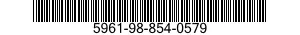 5961-98-854-0579 SEMICONDUCTOR DEVICE,THYRISTOR 5961988540579 988540579