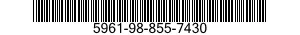 5961-98-855-7430 TRANSISTOR 5961988557430 988557430