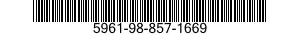 5961-98-857-1669 SEMICONDUCTOR DEVICE,DIODE 5961988571669 988571669