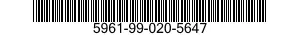 5961-99-020-5647 SEMICONDUCTOR DEVICE,DIODE 5961990205647 990205647