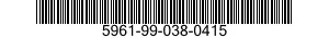 5961-99-038-0415 RECTIFIER,SEMICONDUCTOR DEVICE 5961990380415 990380415