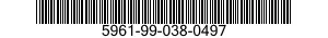 5961-99-038-0497 SEMICONDUCTOR DEVICE 5961990380497 990380497