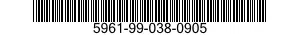 5961-99-038-0905  5961990380905 990380905