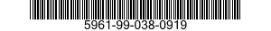 5961-99-038-0919 SEMICONDUCTOR DEVICE,DIODE 5961990380919 990380919